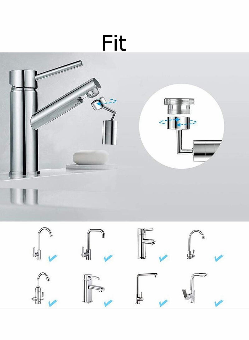 Excefore عوامة الحوض صنبور 720 درجة دوار فلتر رش - Image 5