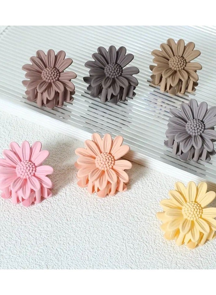 toka Hair clip flower 6 pieces multi color - Image 1