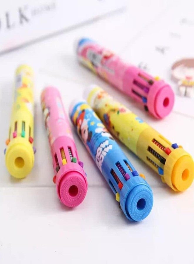 Sloies 10 Colour Ballpoint Pen Set with Favorite Cartoon Character (12) - Image 4