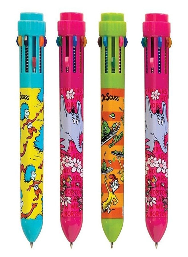 Sloies 10 Colour Ballpoint Pen Set with Favorite Cartoon Character (12) - Image 1