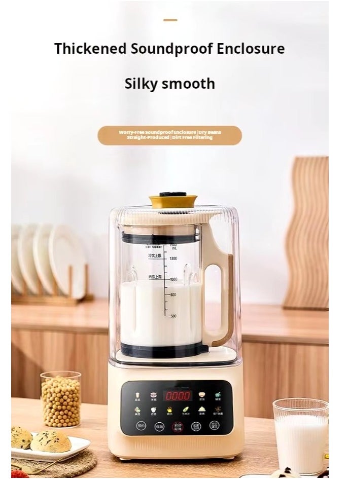 Denx Intelligent Food Blender, Smart Touch Blender 600W 1.5L With Soundproof Cover - Image 4