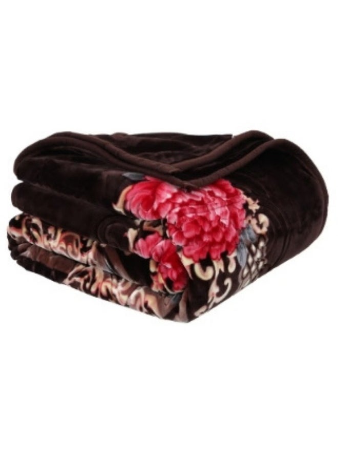 Golden Sun - Korean Heavy Winter Blanket Soft Warm Silky Comfortable Feel Double Bed Blanket 200X240cm 8 kg Super Soft Double Layer Blanket Made of High Quality Material - Image 1