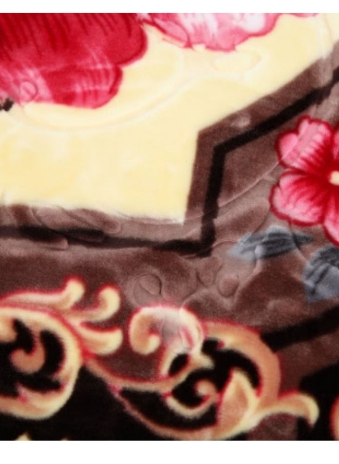 Golden Sun - Korean Heavy Winter Blanket Soft Warm Silky Comfortable Feel Double Bed Blanket 200X240cm 8 kg Super Soft Double Layer Blanket Made of High Quality Material - Image 1