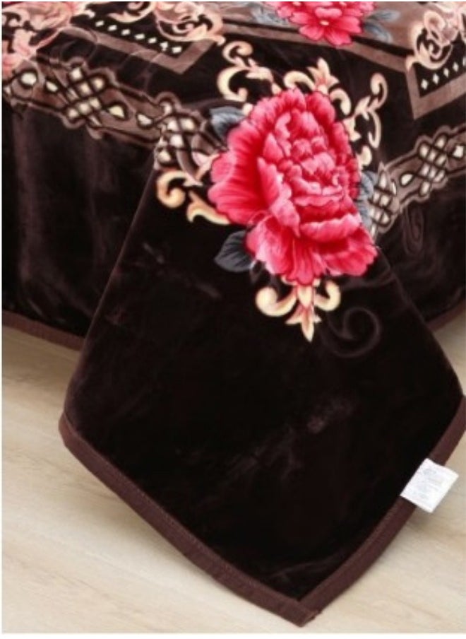 Golden Sun - Korean Heavy Winter Blanket Soft Warm Silky Comfortable Feel Double Bed Blanket 200X240cm 8 kg Super Soft Double Layer Blanket Made of High Quality Material - Image 1
