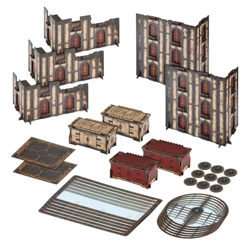 Jucoci Battlezone Creation Kit 9PCS Tabletop Terrain Wargame Terrains Set Compatible with WH40KWhite - Image 1