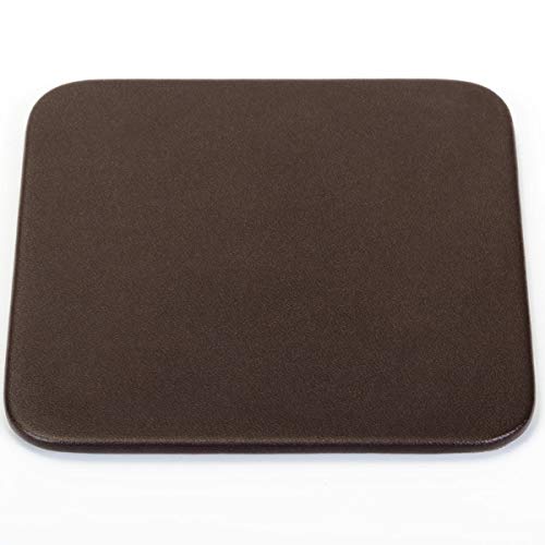 Dacasso Chocolate Brown Leather Square Coaster - Image 2