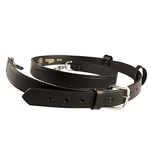 Boston Leather حزام راديو رجال الإطفاء من بوسطن ليذر - أصلي 1 1/4، نيكل، عادي، أسود، قياسي، 6543-1 - Image 1