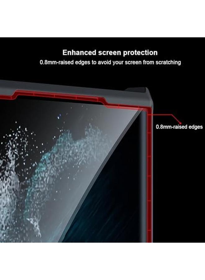 erorex For Xiaomi Poco M6 Pro 4G Cover Camera Lens Protection Back Cover Tpu Shockproof Airbags Bumper Mobile Phone Case Slim Fit Anti Yellowing Pc Mixed Material Protective Casing Black Clear - Image 5