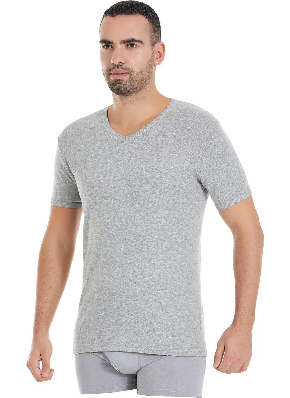 يلدز تشاماشير Stars Laundry Stars 3-Piece 100% Cotton Rib V Neck T-Shirt Q60