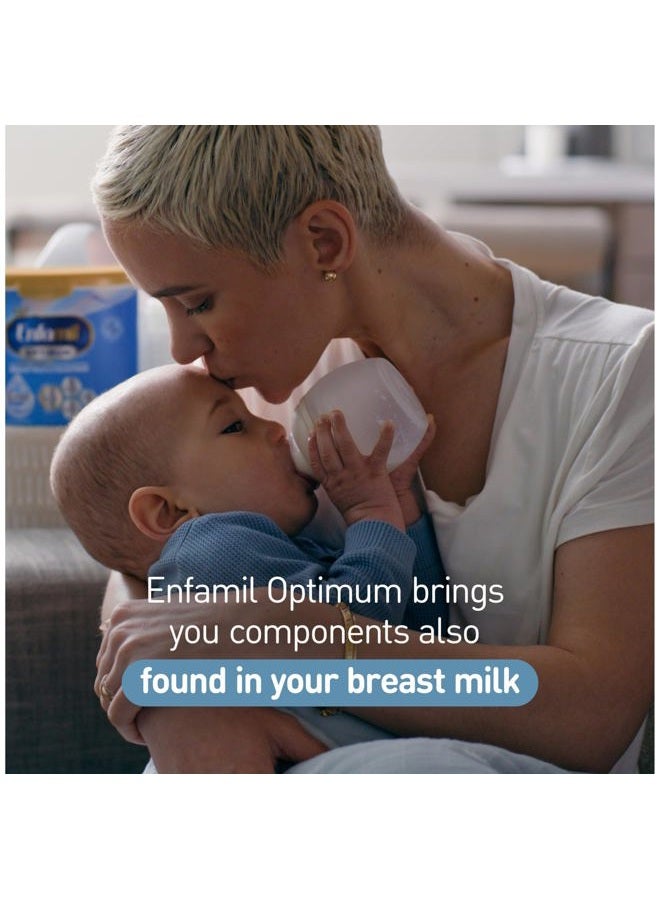 Enspire Enfamil Optimum (Enspire), Our Closest Formula to Breast Milk, Immune-Supporting Lactoferrin and Brain-Supporting DHA Baby Formula, Powder 30 Oz Refill, Pack of 4 - Image 4