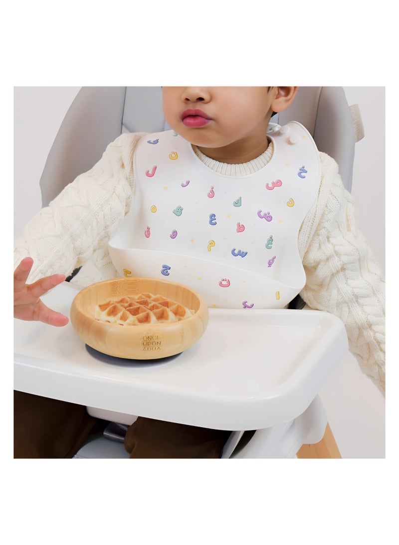 ONCE UPON A DUA Lux Silicone Baby Bib - Image 3