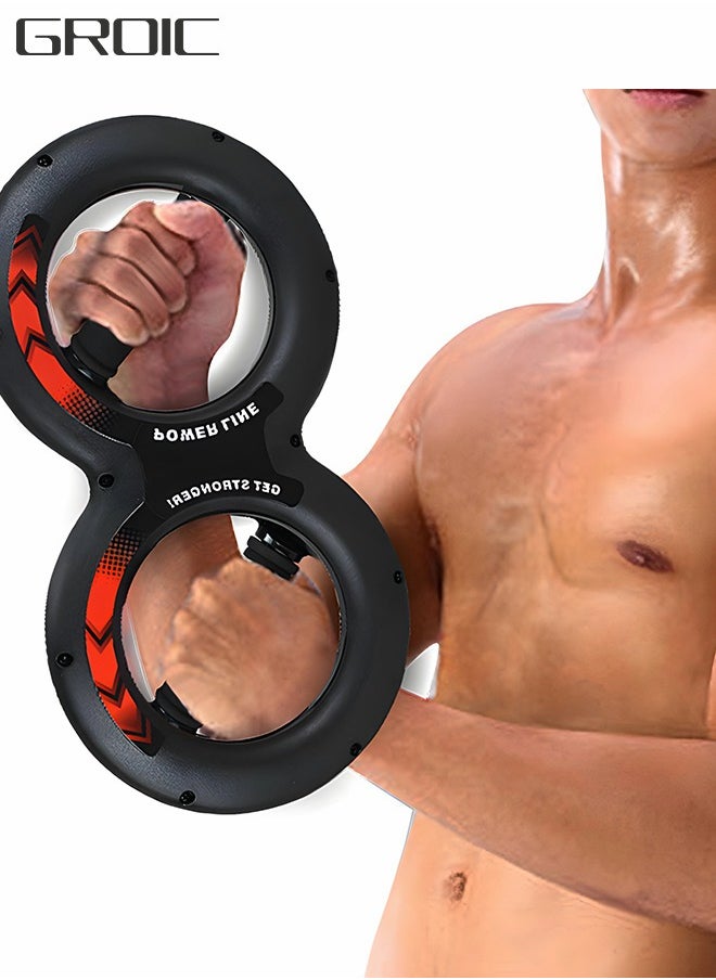 GROIC Wrist Grip Strength Trainer, Spinning Burn Muscle Training, Gym Multifunctional Hand and Forearm Trainer, Gripper Exerciser Strengthener for Arm and Full Body Muscle Training  - Image 1