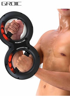 GROIC Wrist Grip Strength Trainer, Spinning Burn Muscle Training, Gym Multifunctional Hand and Forearm Trainer, Gripper Exerciser Strengthener for Arm and Full Body Muscle Training  - Image 1