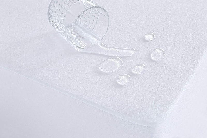 Todocama غطاء مرتبة مقاوم للماء من تودوكاما، مقاس 200 سم × 190 سم، أبيض - Image 4