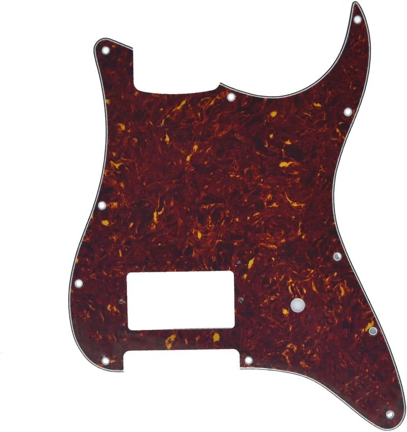 KAISH 11 Hole ST/Strat Style One Humbucker Guitar Pickguard Scratch Plate for Delonge Stratocaster/Strat Vintage Tortoise - Image 1