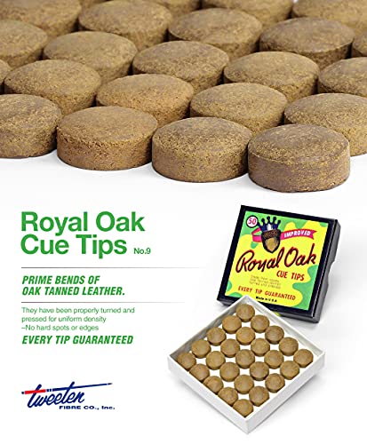 Tweeten Royal Oak Billiard Pool Cue Tips - Choose Your Size - Pack of 12 (12 mm) - Image 2