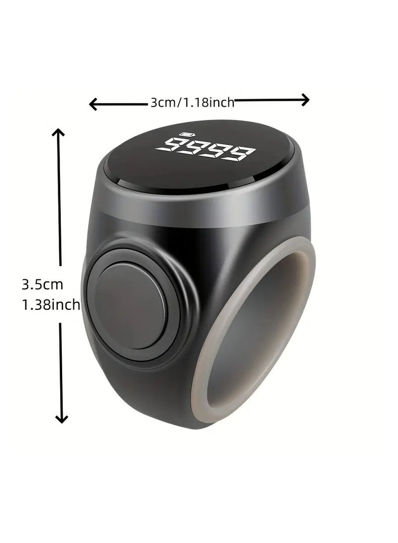 Intelligent Press Counter, Three Level Adjustment, OLED Display Screen, Intelligent Ring Reading 4-digit Finger Counter  - Image 5