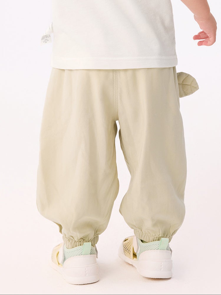 بالابالا بنطلون واسع بخصر مطاطي وتفاصيل مبطنة للجنسين - Image 3