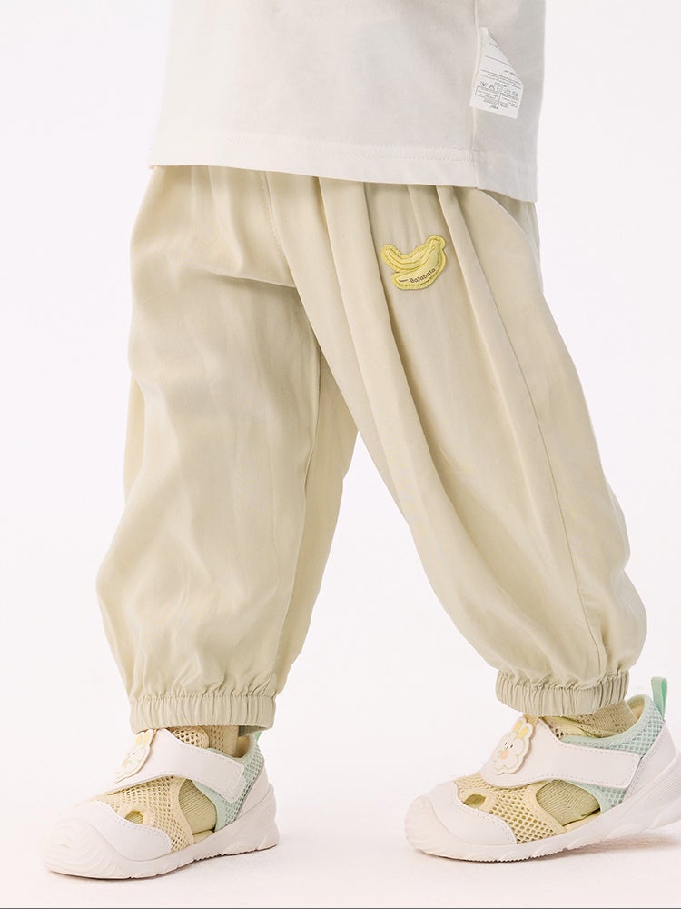 بالابالا بنطلون واسع بخصر مطاطي وتفاصيل مبطنة للجنسين - Image 2