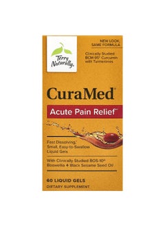 Terry Naturally Terry Naturally, CuraMed, Acute Pain Relief, 60 Liquid Gels  - Image 1