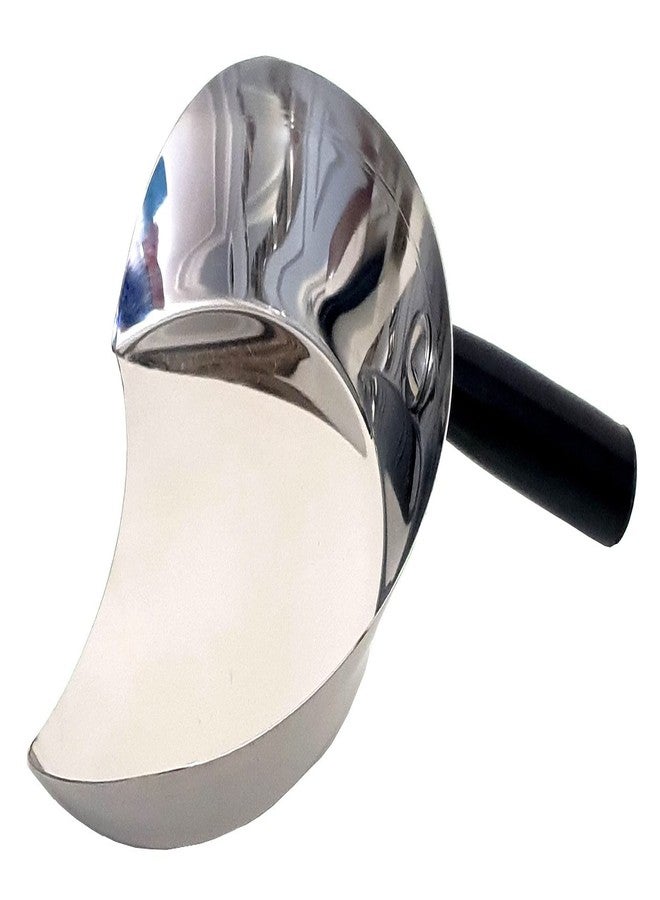 DLK - Stainless Steel Meat Catch Pan for Kebab Cutting - Turkish Shovel, Kebab Shovel for Gyro, Doner - 11in, Silver - Image 1