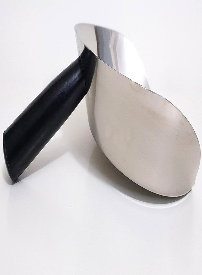 DLK - Stainless Steel Meat Catch Pan for Kebab Cutting - Turkish Shovel, Kebab Shovel for Gyro, Doner - 11in, Silver - Image 4