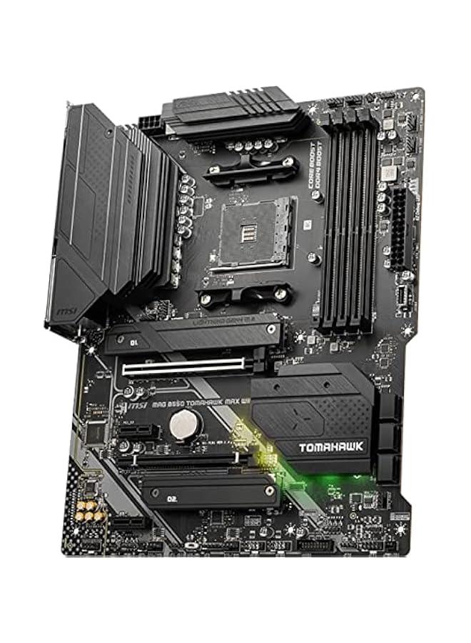 Arabest MSI MAG B550 Tomahawk MAX WiFi Gaming Motherboard for AMD Ryzen 5000 Series CPUs, AM4 Socket, DDR4 RAM, PCIe 4.0 Support, 6Gb/s SATA, M.2 Slot, USB 3.2 Gen 2 Ports, HDMI/DP Outputs, Wi-Fi 6E and Blu  - Image 3