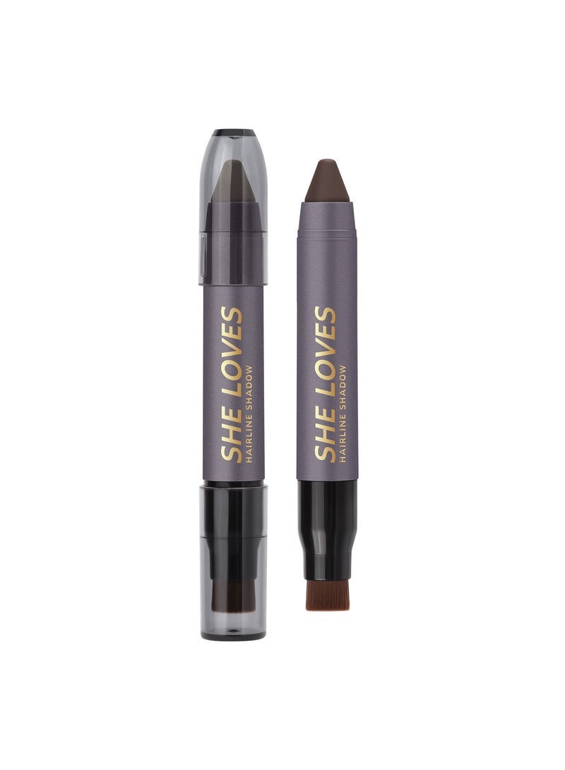 Sheloves Hairline Powder Pen for Thinning Hair Root Touch-Up Contour Shading Fills Hair Gaps for a Youthful Lookï¼ˆ02#ï¼‰ - Image 1