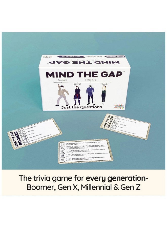 Spin Master Games, Mind the Gap Just the Questions, Expansion Pack With 1000 New questions For All Generations + 50 New Challenge Cards - Image 5