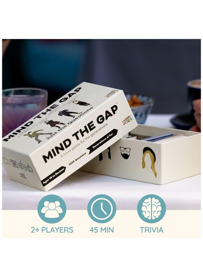 Spin Master Games, Mind the Gap Just the Questions, Expansion Pack With 1000 New questions For All Generations + 50 New Challenge Cards - Image 2
