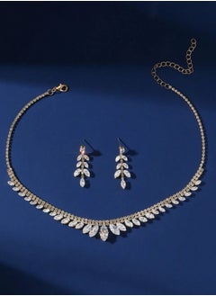JewelryPalace Amazing Trendy Women's Zirconia Necklace And Earrings Jewellery Set  - Image 2