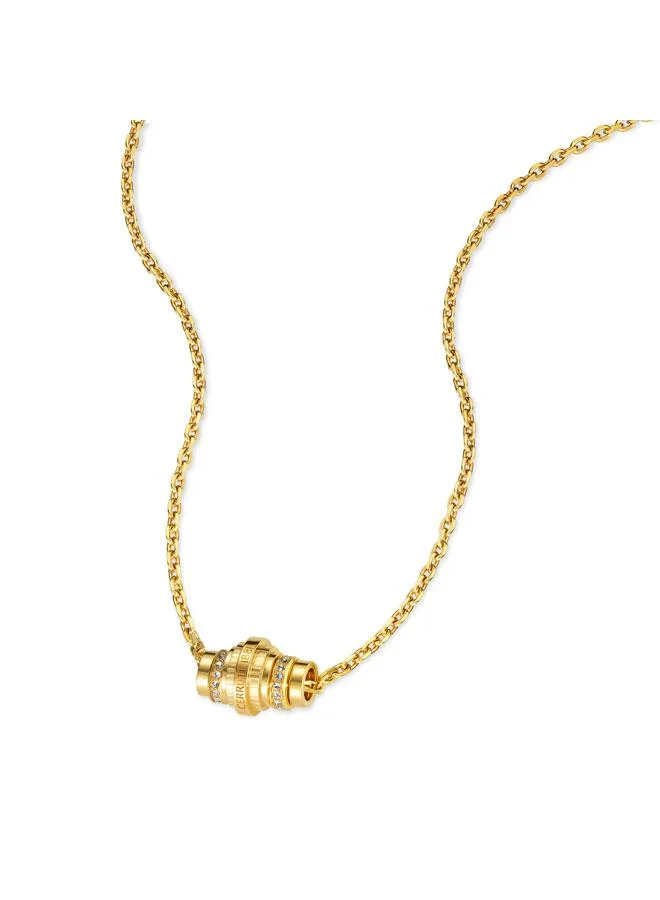 CERRUTI 1881 Tiziana Gold Plated Stainless Steel Pendant Necklace for Women