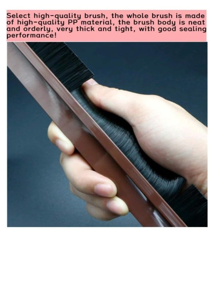 Generic - 1 Meter Door Brush Strip – Weatherproof Door Sweep with Nylon Bristles for Dust and Insect Protection, Easy to Install, Self-Adhesive Design, Ideal for Home, Office, and Garage Doors, Durable and Effective - Image 1