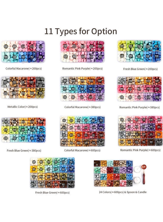 نيبمينينت خرز شمع مانع للتسرب مكون من 200 قطعة متعدد الألوان - Image 3