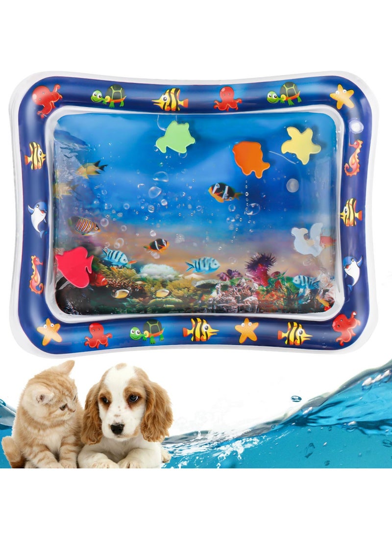 Baby Tummy Time Water Mat Premium Activity Center for Enhancing Baby Toys and Sensory Toys, Visual Stimulation Baby Play Mat for Boys and Girls (Rectangle Shape) - Image 2