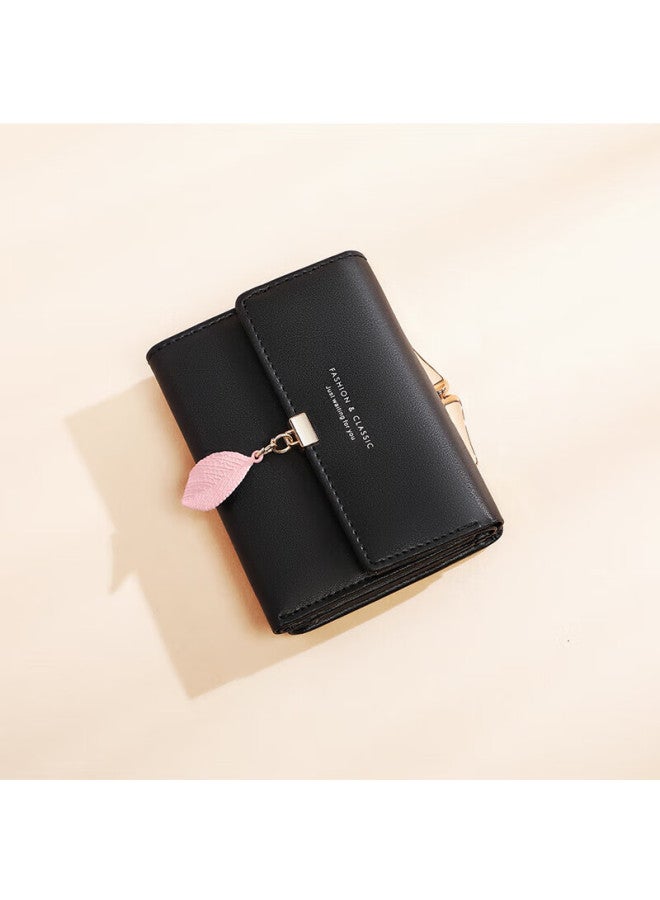 Yuyula Leather Short Women's Wallet, Mini Coin Purse, Multi-card Slots, Multifunctional Leather Clutch, Luxury Handbag For Wome - Image 1
