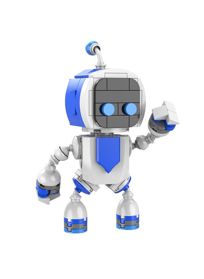 عام استرو بوت الروبوت الجسيمات الصغيرة التجمع بناء كتلة الأطفال لعبة تعليمية زخرفة لإعطاء المشجعين والأصدقاء الهدايا (13 سنتيمتر) - Image 1
