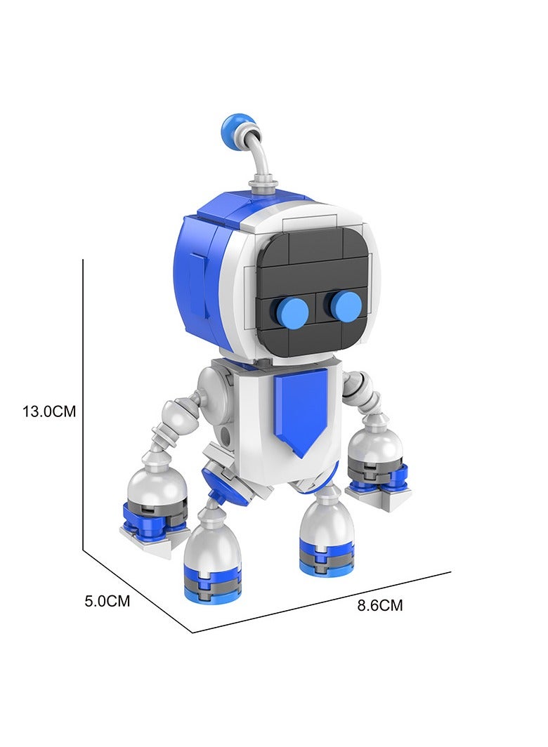 عام استرو بوت الروبوت الجسيمات الصغيرة التجمع بناء كتلة الأطفال لعبة تعليمية زخرفة لإعطاء المشجعين والأصدقاء الهدايا (13 سنتيمتر) - Image 3
