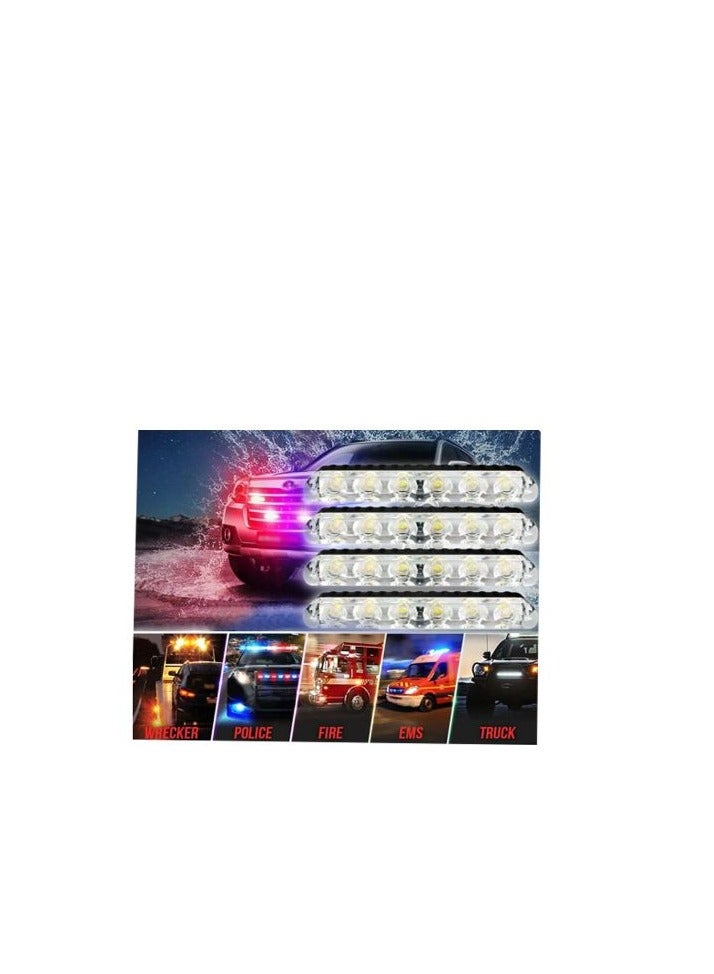 جي بي إل فلاش ليد  مكون من 8 قطع، 4 مصابيح ليد  مع جهاز تحكم عن بعد فيدرالي - Image 1