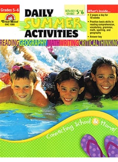 Evan-Moor Daily Summer Activities: Moving from 5th to 6th Grade Activity Book; Well-Balanced Outside the Classroom Learning Resource Workbook