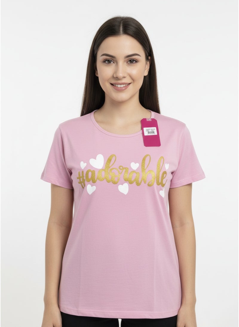 general Ladies T-shirt Blue Trend SS TA-AB21WNXTSNM075 - Image 1