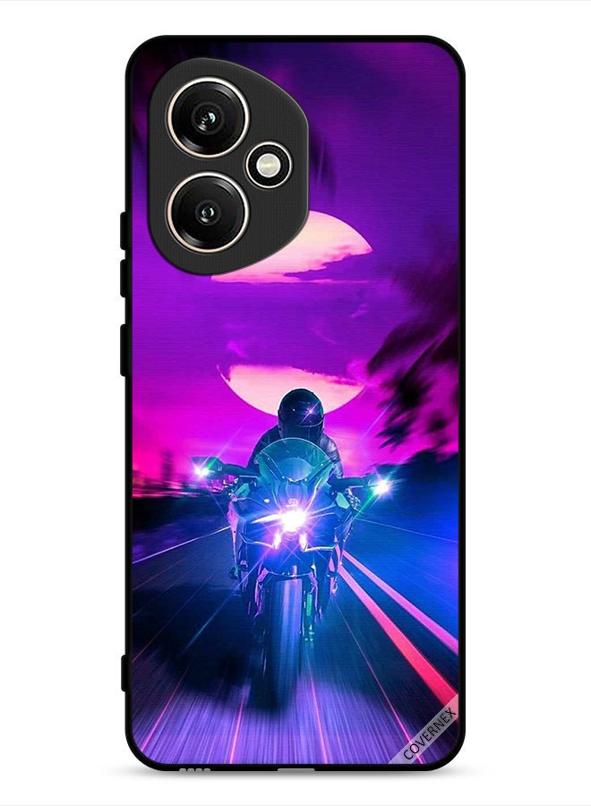 Covernex Honor 400 Protective Case Cover Man On Bike Wallpaper - Image 1