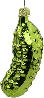 Kurt Adler Kurt Adler Kurt S. Adler 3-Inch Hand Blown Glass Pickle Ornament, Multi  - Image 1