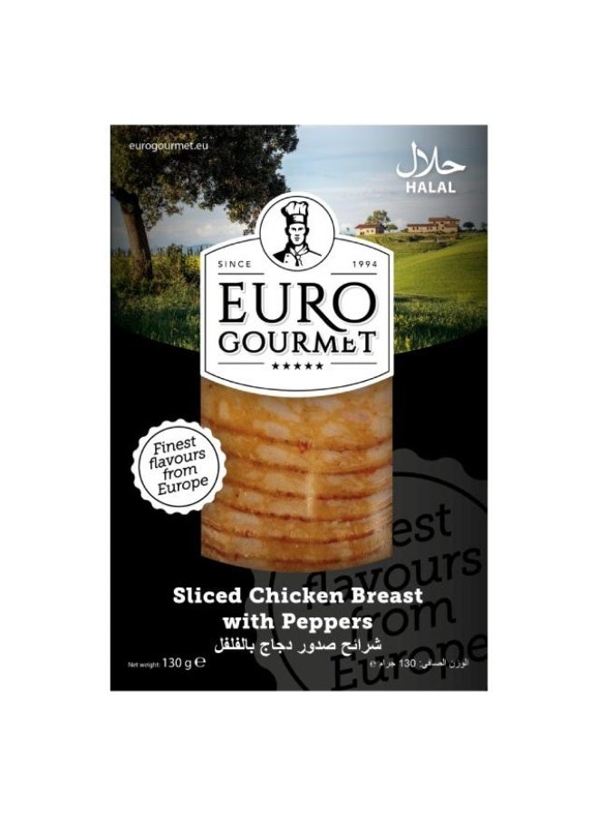 Sliced Chicken Breast, With Pepper - 130g, Belgium