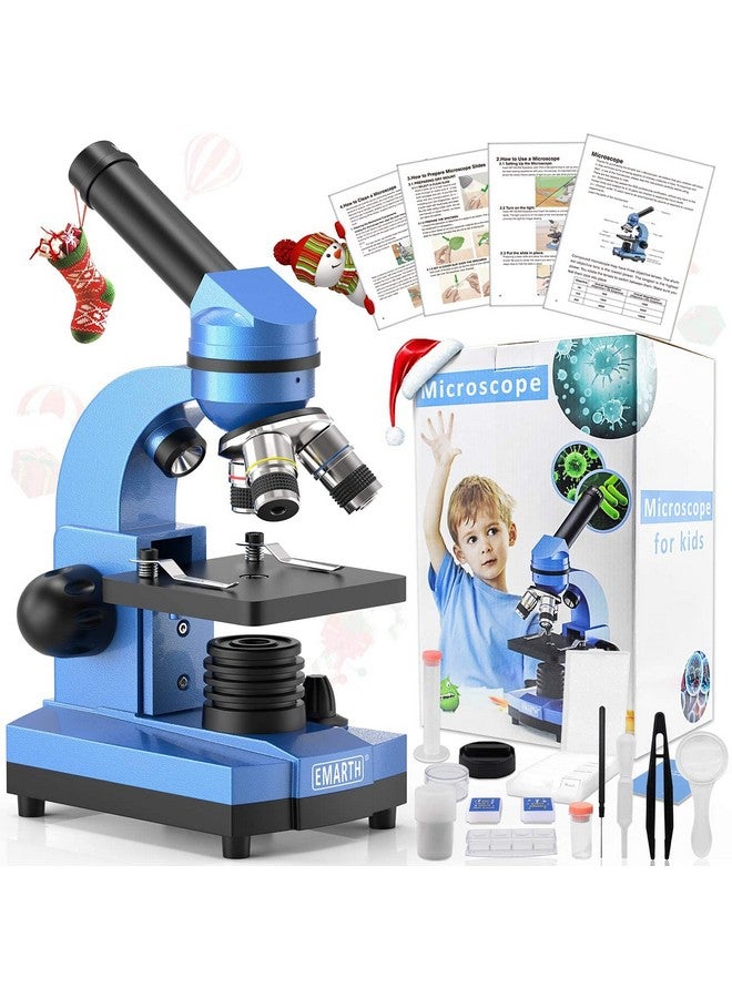 Emarth Microscope For Kids Beginners Children Student, 40X 1000X Compound Microscopes With 52 Pcs Educational Kits - Image 4