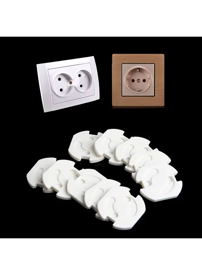 10pcs Rotating Locking EU Outlet Covers Babyproofing Electrical Socket Protectors - Image 4