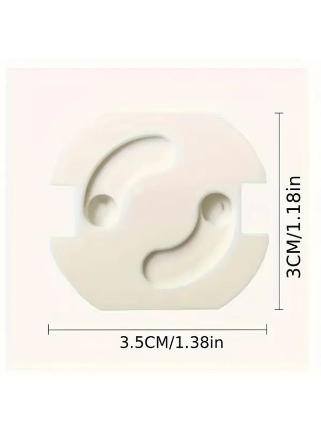 10pcs Rotating Locking EU Outlet Covers Babyproofing Electrical Socket Protectors - Image 3