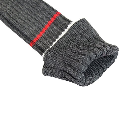 Scott Edward Gray White Red Stripes Golf Headcover Set 4 for Driver Wood(460CC) Fairways Hybrid/UT, with Rotating Number Tags - Image 5