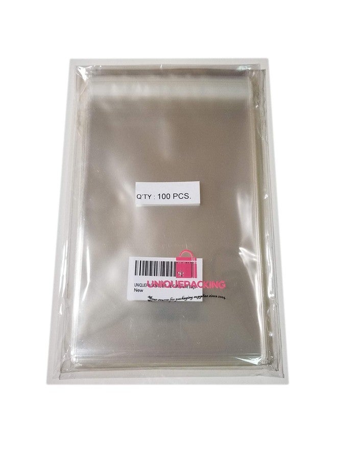 UNIQUEPACKING 100 Pcs 4 15/16 X 6 9/16 Clear A6+ Card Resealable Cello/Cellophane Bags (Fit A6 Card w/Envelope (by UNIQUEPACKING - Image 1