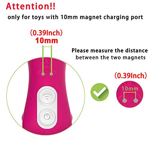 Bicmice 10mm USB DC Charging Cable Replacement Magnetic Charger Cord 2Pack - Image 3